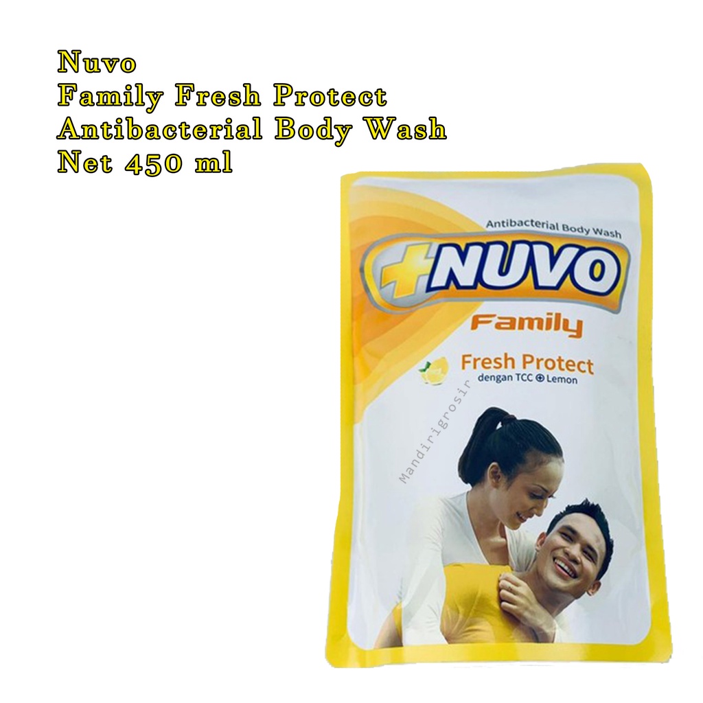 Sabun Cair * Nuvo * Family * Fresh protact * Sabun badan * 450ml