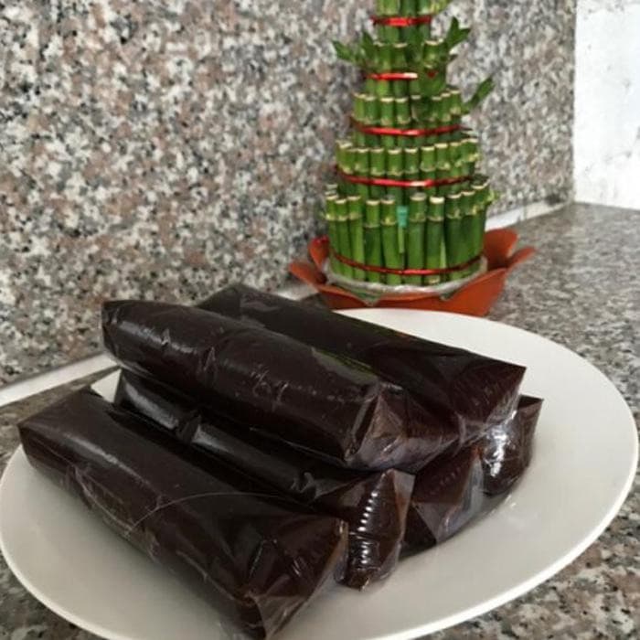 1 lonjor Dodol / jenang Ketan Hitam Asli khas bogor higienis (250 gram)