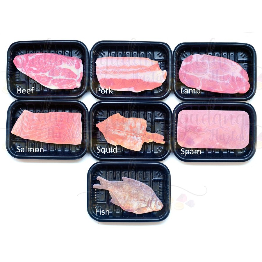 Sticky Notes Daging Salmon Beef Memo Lucu Unik GH 301127