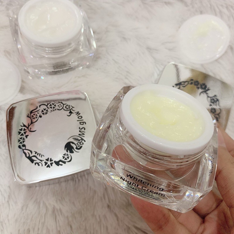 MS GLOW NIGHT CREAM ACNE WHITENING BB PRELOVED ORIGINAL 100% MURMER