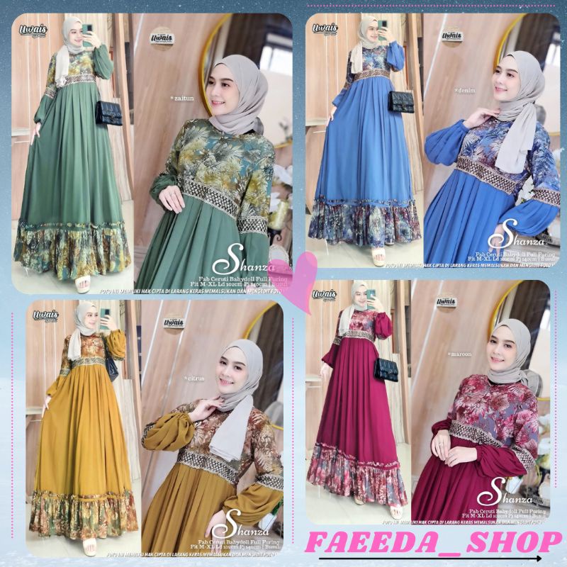 GAMIS TERBARU KEKINIAN CANTIK BEST SELLER WANITA MUSLIMAH SYARI TERBARU MURAH ORIGINAL UWAIS HIJAB 2