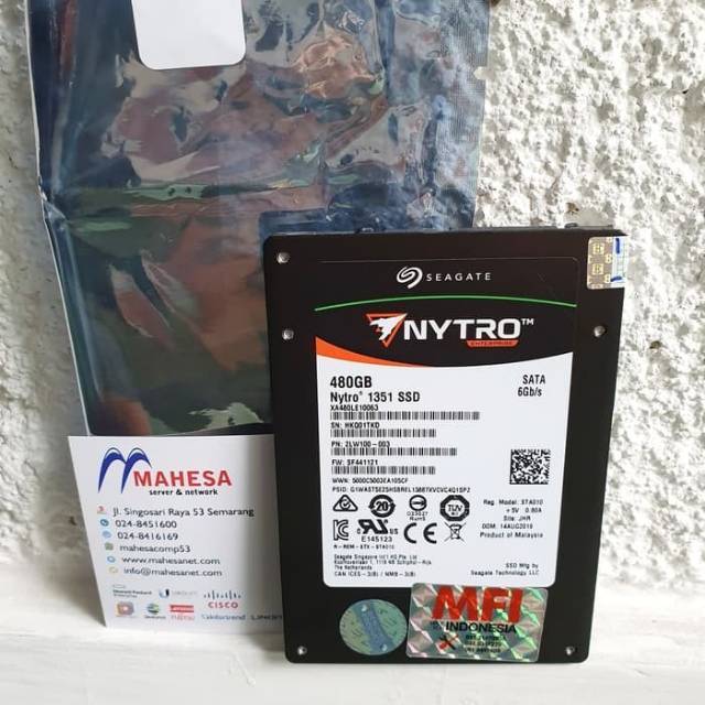 SSD SERVER SEAGATE NYTRO 480GB ENTERPRISE SSD 2.5IN 6GBPS DATACENTER Nytro 1351 XA480LE10063