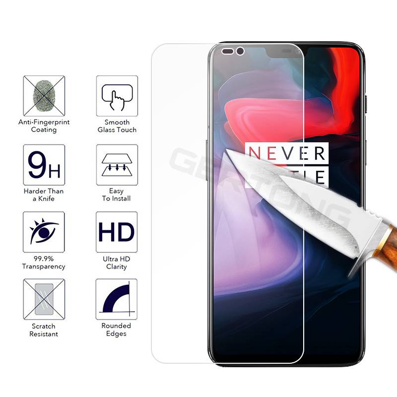 Pelindung Layar Tempered Glass Hd Untuk Oneplus 7t / 7pro / 7 / 7t Pro / 6t / 6 / 5t / 5 / 8 / 8pro / 9r