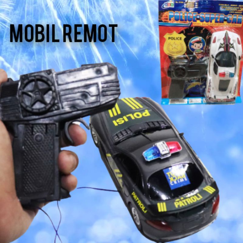 MAINAN MOBIL RC KABEL POLICE SUPER CAR / R/C REMOTE CONTROL MOBIL POLISI