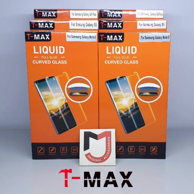 T-MAX UV Tempered Glass Samsung S8 / S8+ / Note 8 / S9 / S9+ / Note 9 ( New Version ) Dome Glass