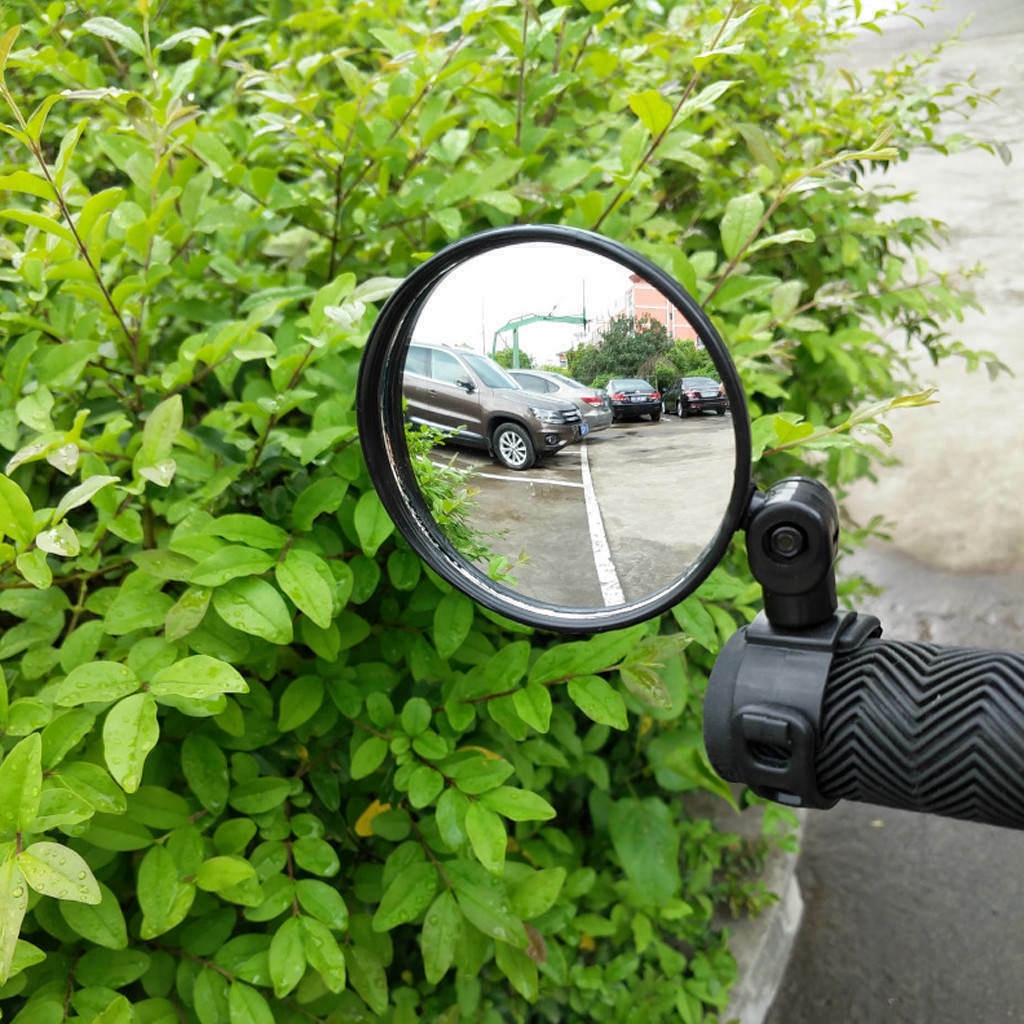 1pc Kaca Spion Wide Angle 360 Derajat Adjustable Untuk Stang Sepeda Gunung