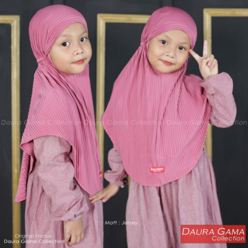 HIJAB ANAK DG-A2 SIRIA PLISKET JERSEY BY DAURA GAMA