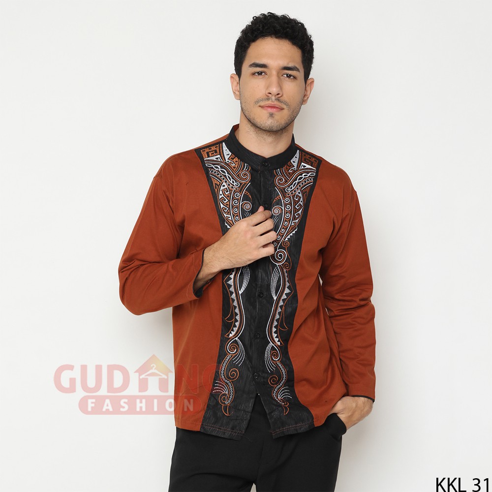 Baju Koko Pria Modern Lengan Panjang - KKL 31