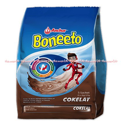 Boneeto Cokelat Anchor Susu Formula 5sachet Mengandung Kalsium Tinggi