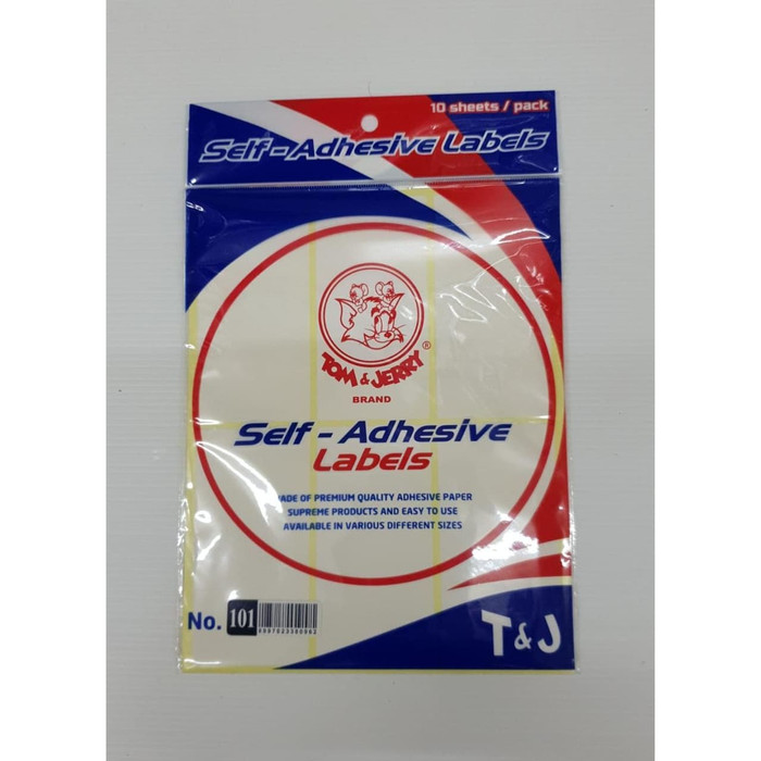 

LABEL STICKER TOM & JERRY NO 101 PER PAD 10 LEMBAR