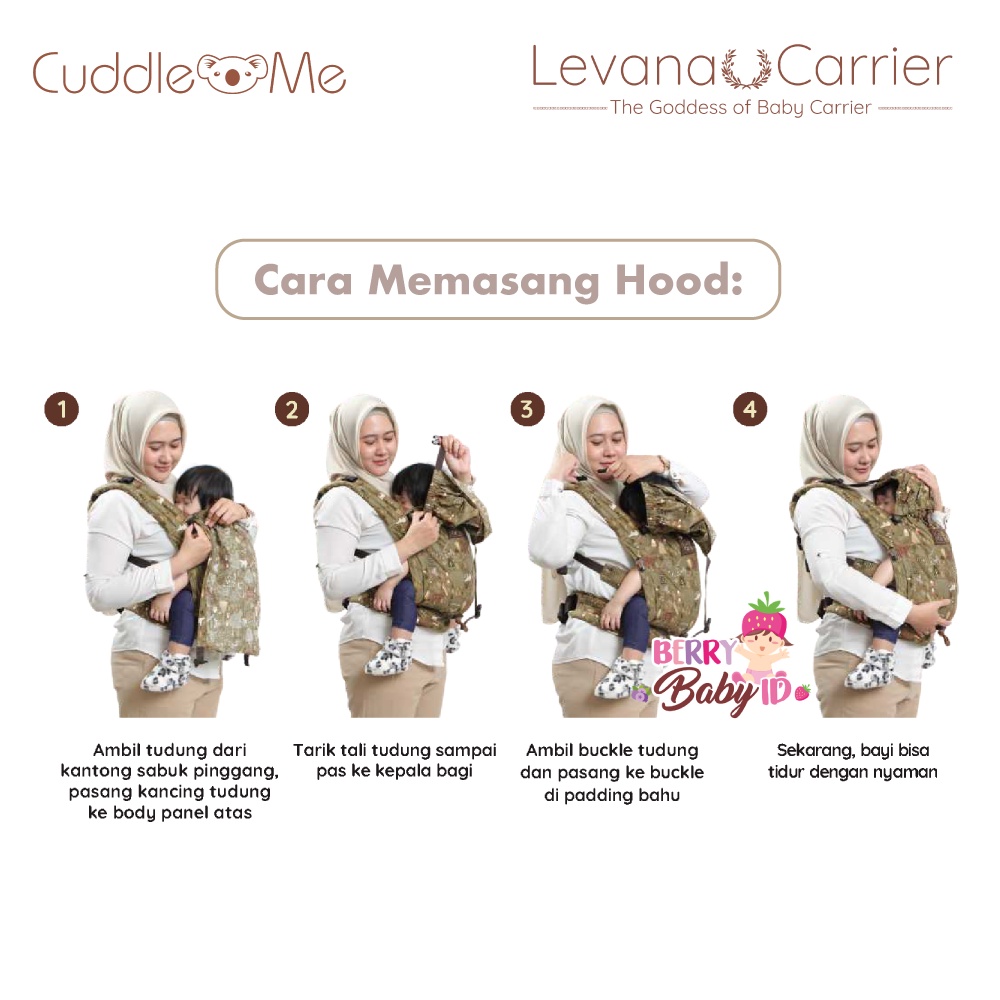 Cuddle Me Levana Carrier Gendongan Depan Gendongan Bayi Cuddleme Berry Mart