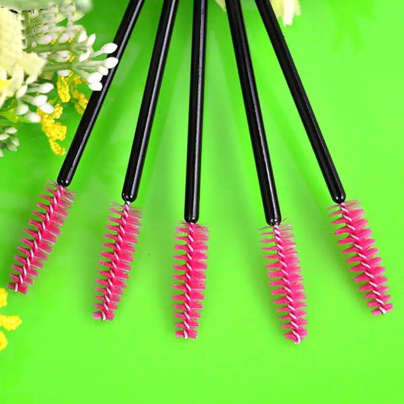 [ 1 SET ISI 50PC ]APLIKATOR  SISIR BULU MATA DISPOSAL/ SPOOLIE/APLIKATOR MASCARA MURAH ISI 50PC KUAS MASCARA BRUSH