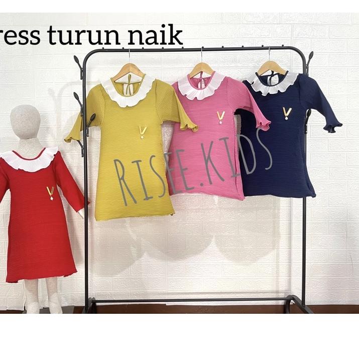 Keluaran Terbaru.. Dress turun naik anak viral /Baju turun naik anak/baju turun naik anak perempuan