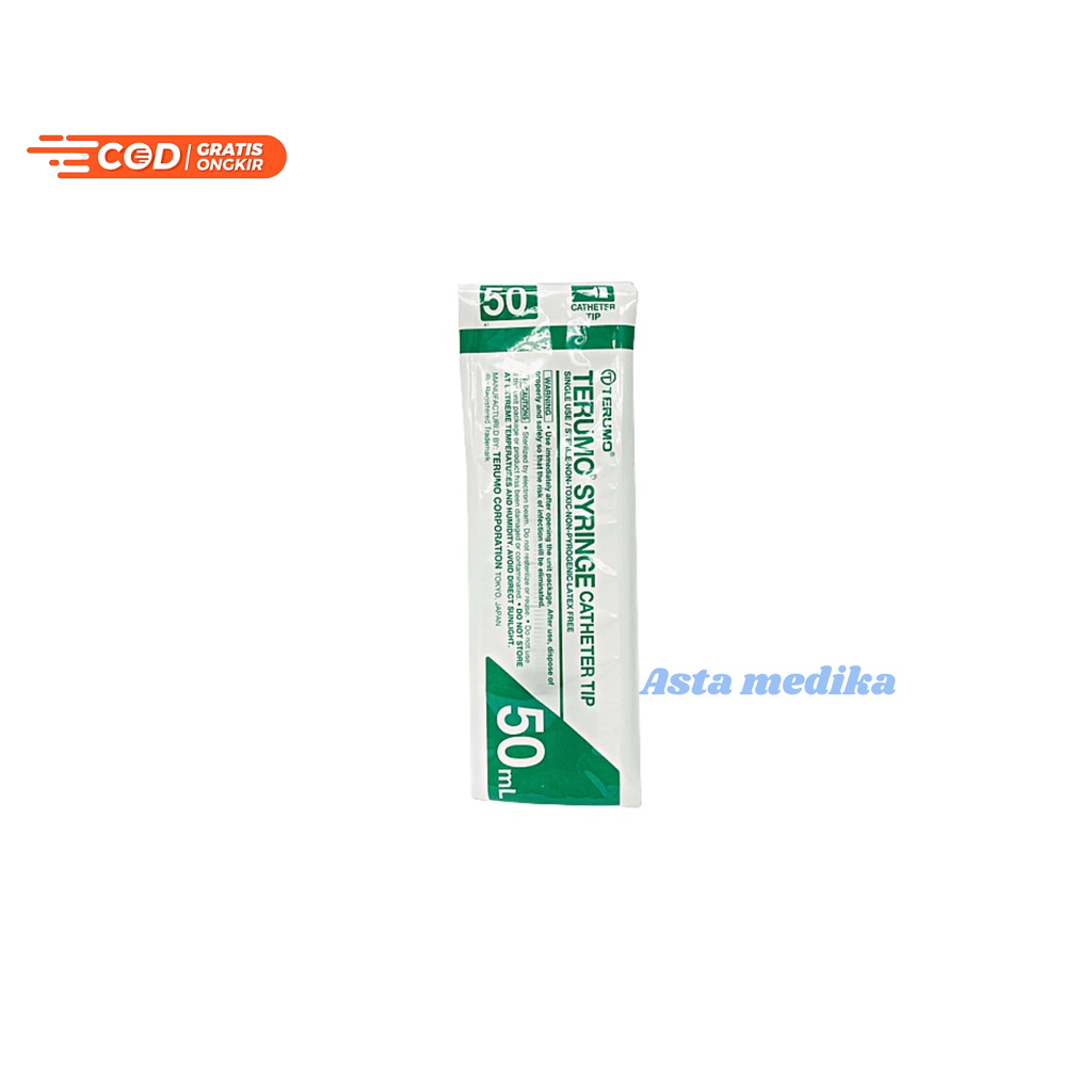 Spuit 50cc Catheter Tip Terumo Disposable Syringe 50ml Terumo Catheter Tip