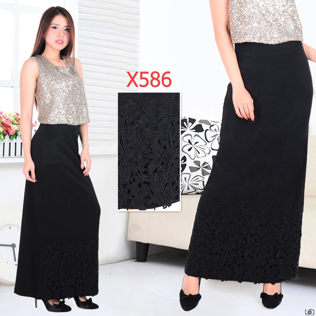 Rok Panjang Brokat IMPORT #16