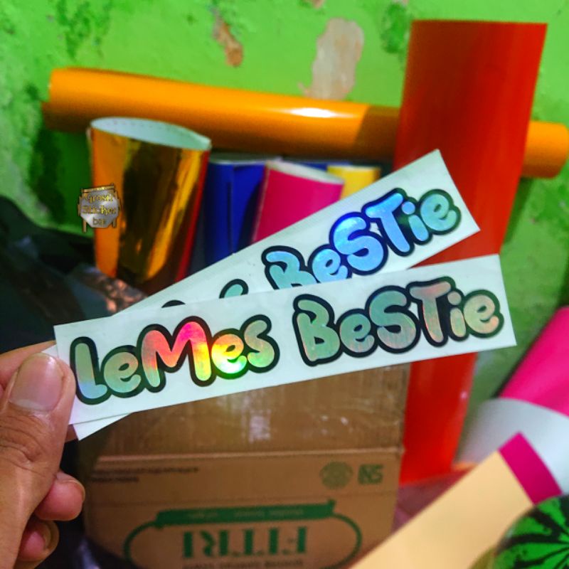 Sticker Lemes Bestie cutting sticker viral Harga grosir