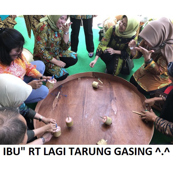 Gasing Kayu Bambu Tradisional Bersuara Main Putar Mainan Indonesia