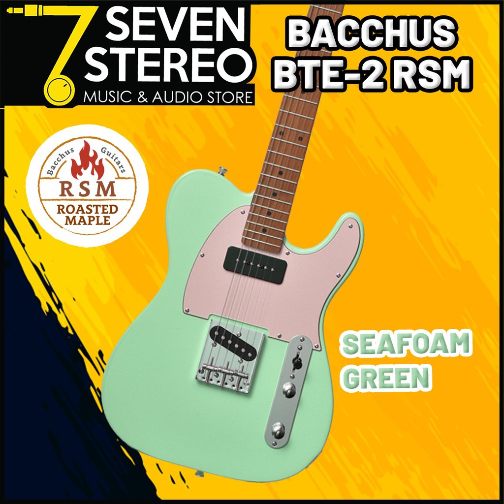 Bacchus BTE2RSM BTE-2 RSM Telecaster Sea Foam Green Roasted MapleBacchus BTE2RSM BTE-2 RSM Telecaste