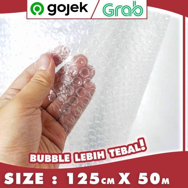 

➵ BUBBLE WRAP ROLL 50 METER HITAM PUTIH BUBLE WRAP PACKING MERK PKK - MEGA 50m Putih ☆