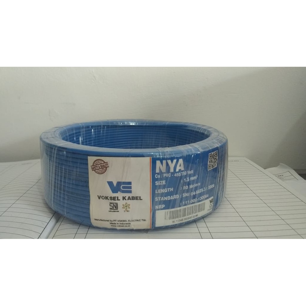Kabel NYA 1,5 x 50 m SNI Voksel