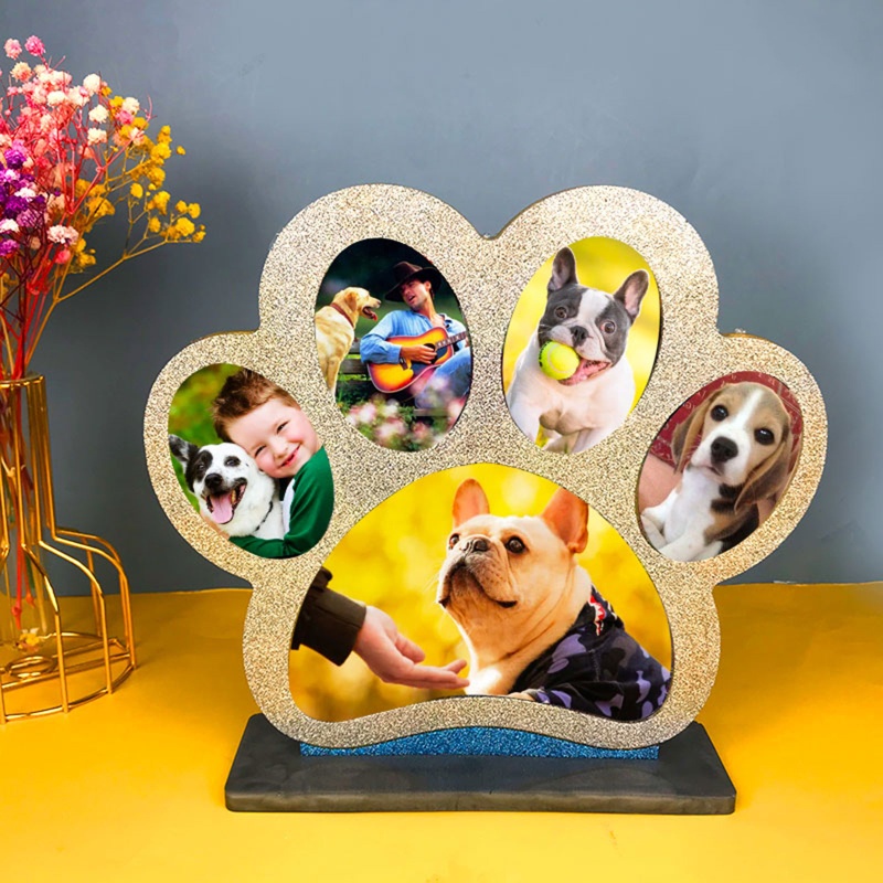 Siy Cetakan Resin Bentuk Telapak Kaki Anjing Bahan Silikon Untuk Kerajinan Tangan Diy