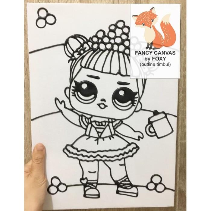 

STOK BARU! KANVAS LUKIS ANAK OUTLINE TIMBUL GAMBAR - LOL SURPRISE DOLL ALAT LUKIS MURAH TERLENGKAP AL3