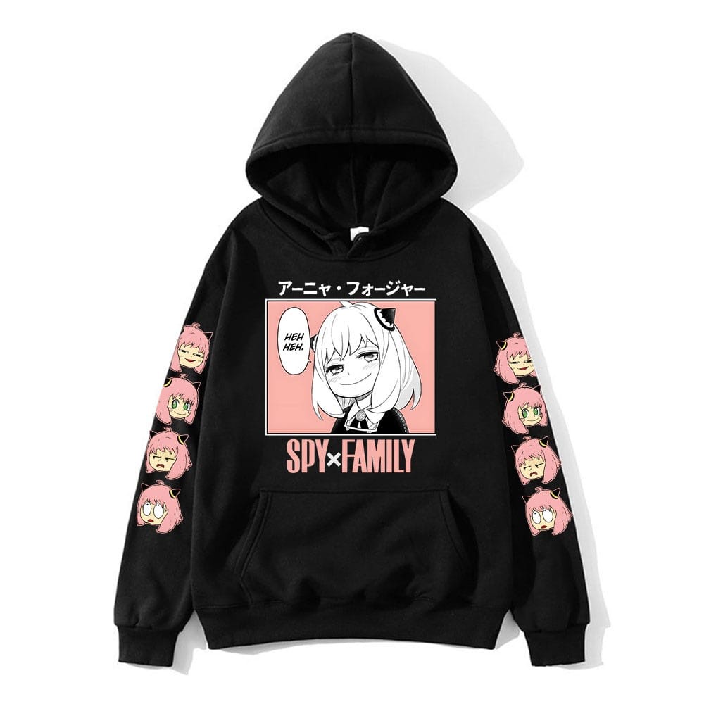 HOODIE KAWAII ANIME ANAY SPY X FAMILY SIZE M - XXL HOODIE JAKET TEBAL HALUS LEMBUT -  JUMPER LUCU PREMIUM