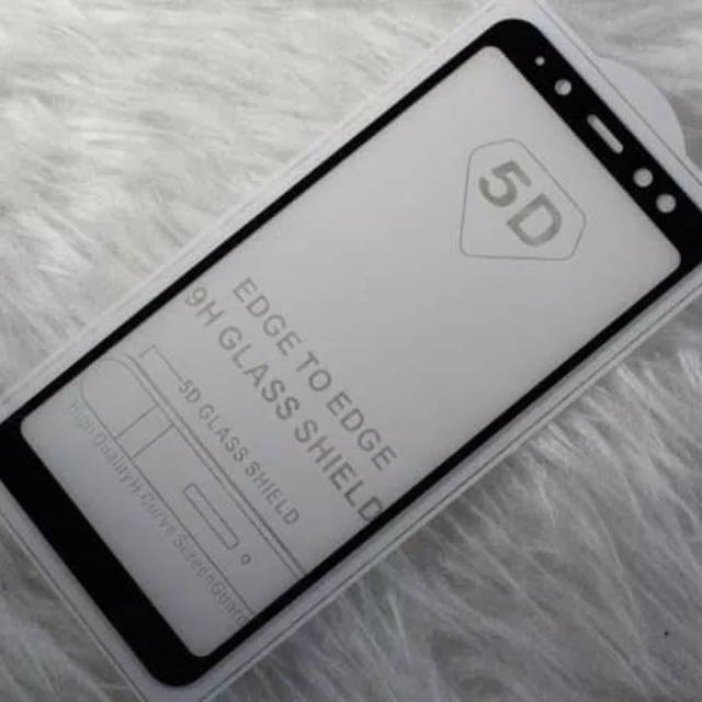 TEMPERED GLASS FULL LEM 5D 9D SAMSUNG A8 2018 ANTI GORES KACA FULL LEM - COVER