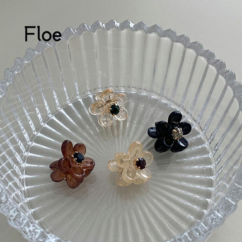 Fl Jepit Rambut Bentuk Bunga Mini Aksen Berlian Imitasi Untuk Wanita