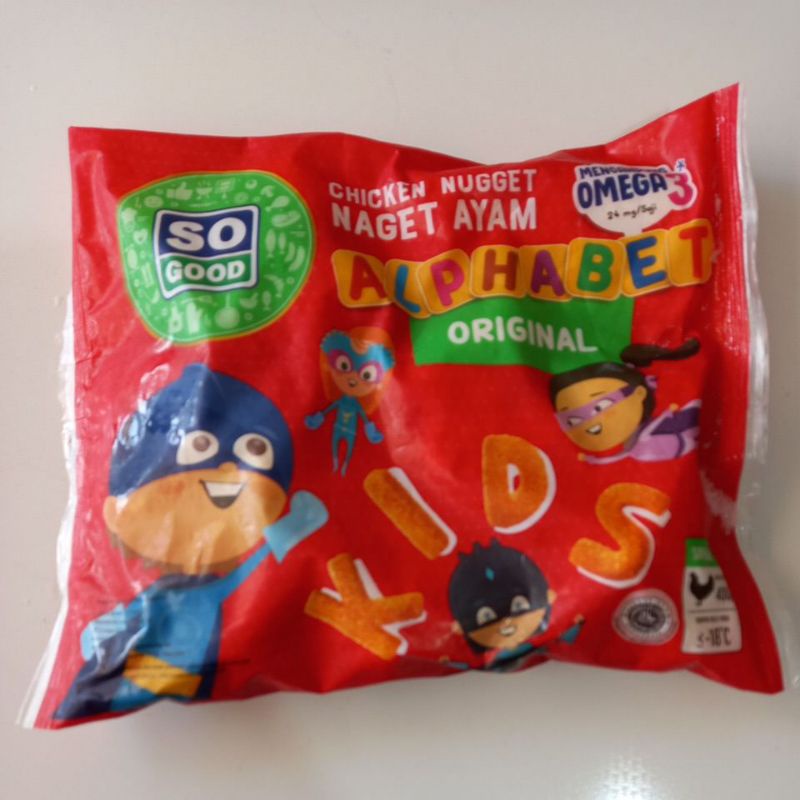 

FAFAFROZEN - So Good Nugget Alphabet Huruf 400 gram