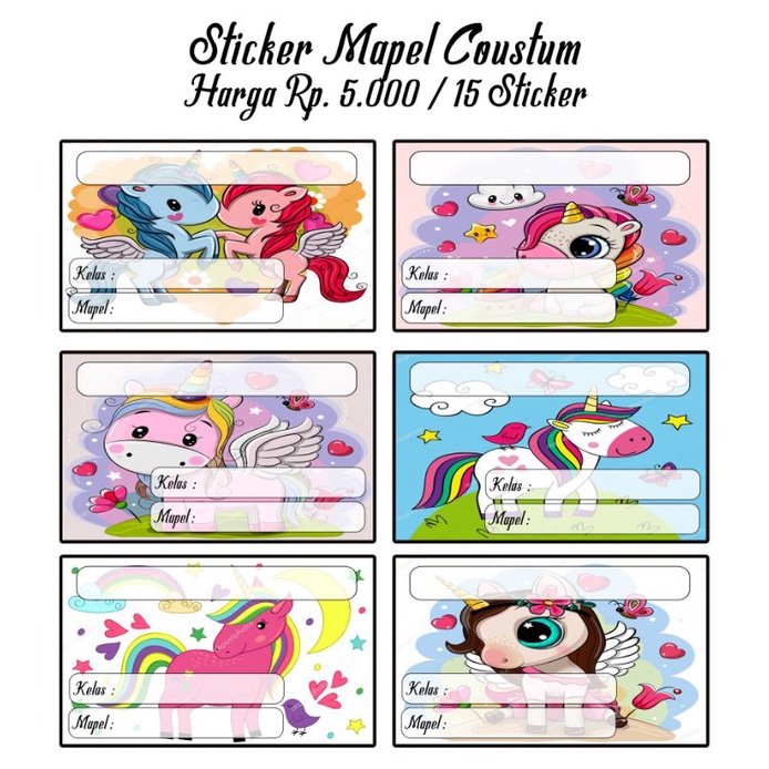 

STICKER BUKU MAPEL