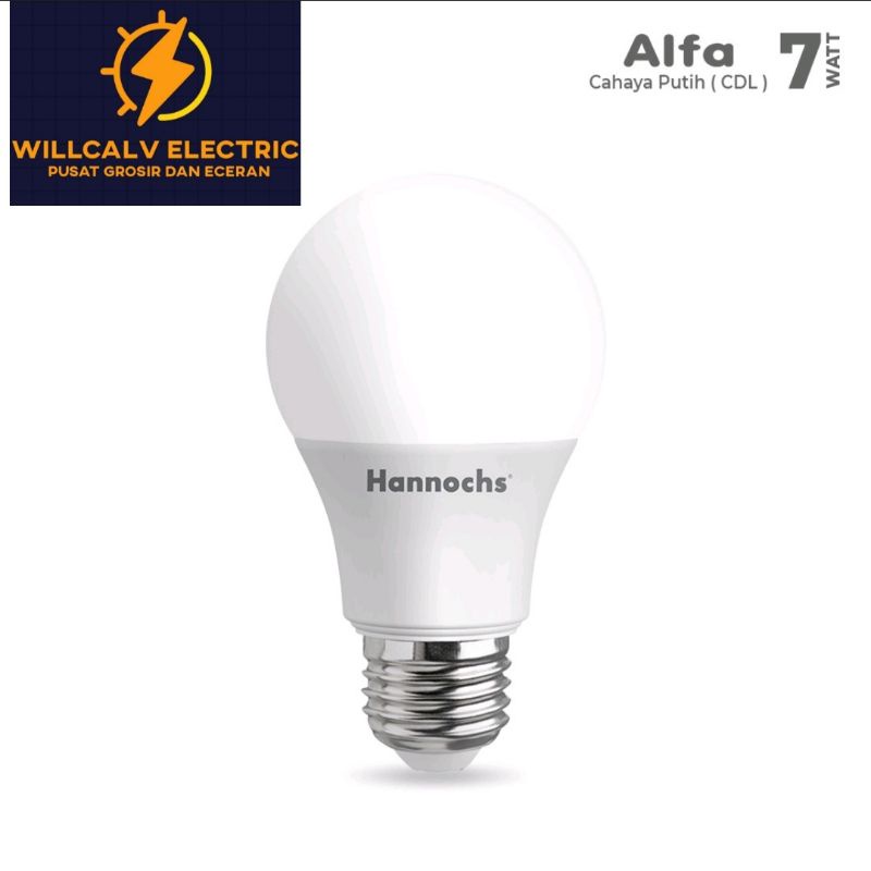 PAKET ISI 10 PC HANNOCHS ALFA 7W 7 WATT CAHAYA PUTIH / LAMPU LED HANNOCHS ALFA 7W 7 WATT CAHAYA PUTIH