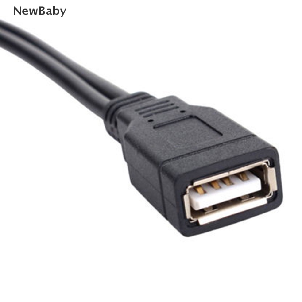 Kabel Extension Splitter Y USB 2.0 1 Female Ke 2 Male Untuk Sync Data / Charger