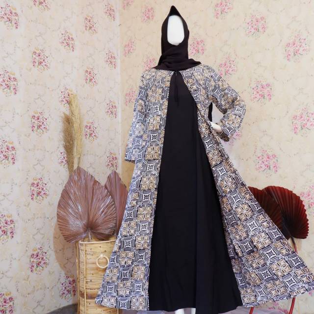 Daster Qonita Batik Longcardi Karenina Sogan