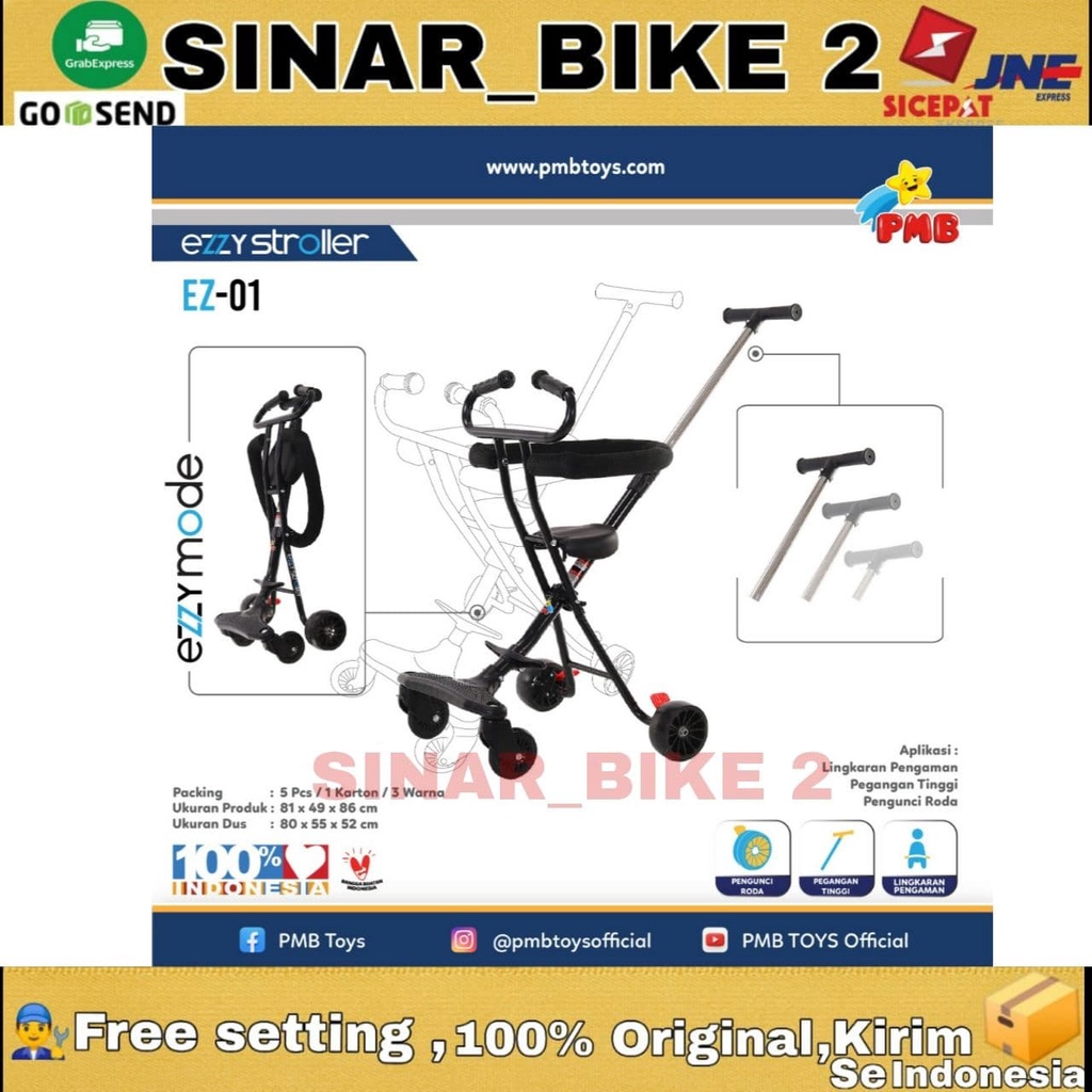 Kursi Dorong Anak Stroller Baby Ezzy Stroller Pmb EZ-01