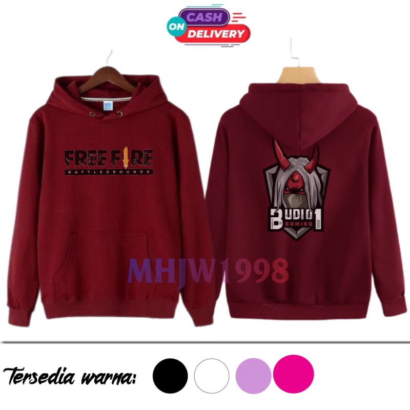 Jaket anak freefire budi gaming/Jaket anak ff/Hoodie anak ff budi gaming/Sweater anak ff budi gaming