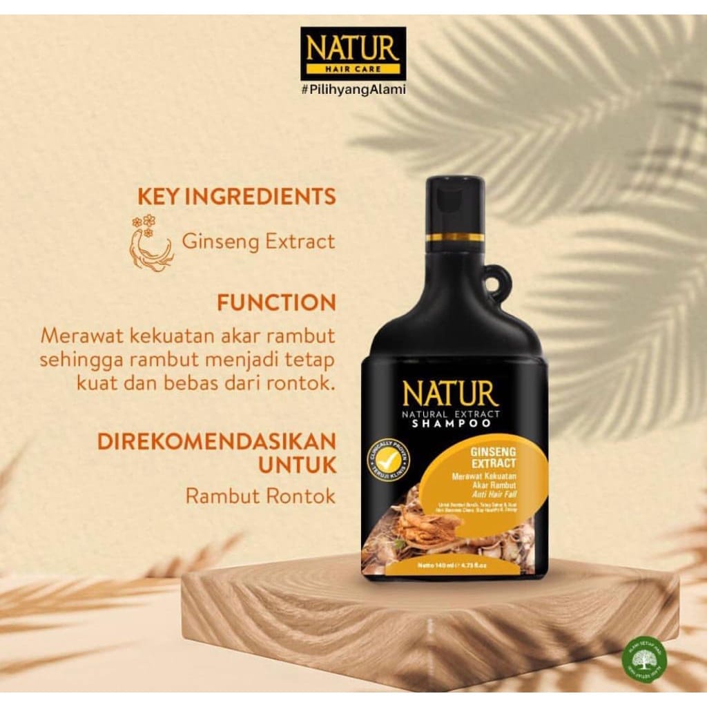 Natur Shampoo Extract Gingseng 140 Ml