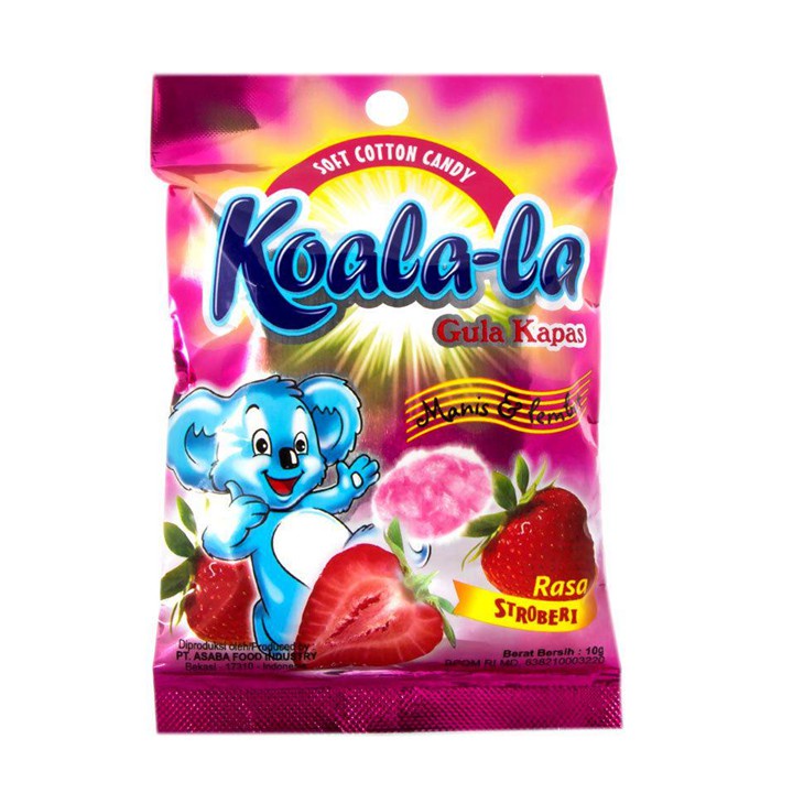 

KOALA-LA KAPAS CANDY ( SOFT COTTON CANDY ) Permen Gula Kapas Stroberi, (Halal)