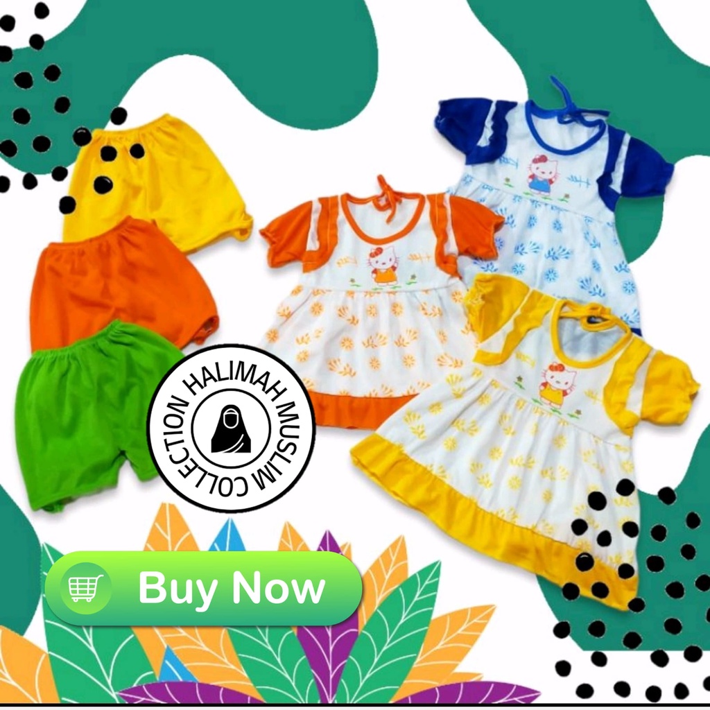 Setelan Baju Bayi Perempuan Usia 0-9 Bulan Lucu Nyaman | Baju Bayi | Setelan Bayi | Dress Bayi | Setelan Baju Bayi Perempuan | Baju Bayi Lucu | Bayi