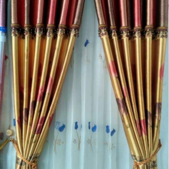 GORDEN BLACKOUT  PONI PANDORA COKLAT MUDA 1 SET 2 KEMBAR GORDEN  265,000