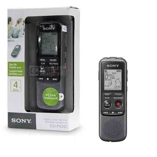 VOICE RECORDER SONY 4GB ICDPX240 PX 240 ALAT PEREKAM SUARA MURAH ORI