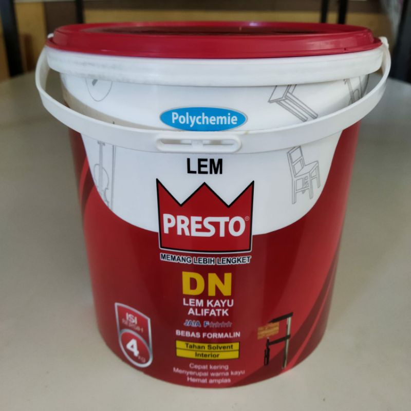 

Lem Presto DN Alifatik 4kg Lem Kayu Presto