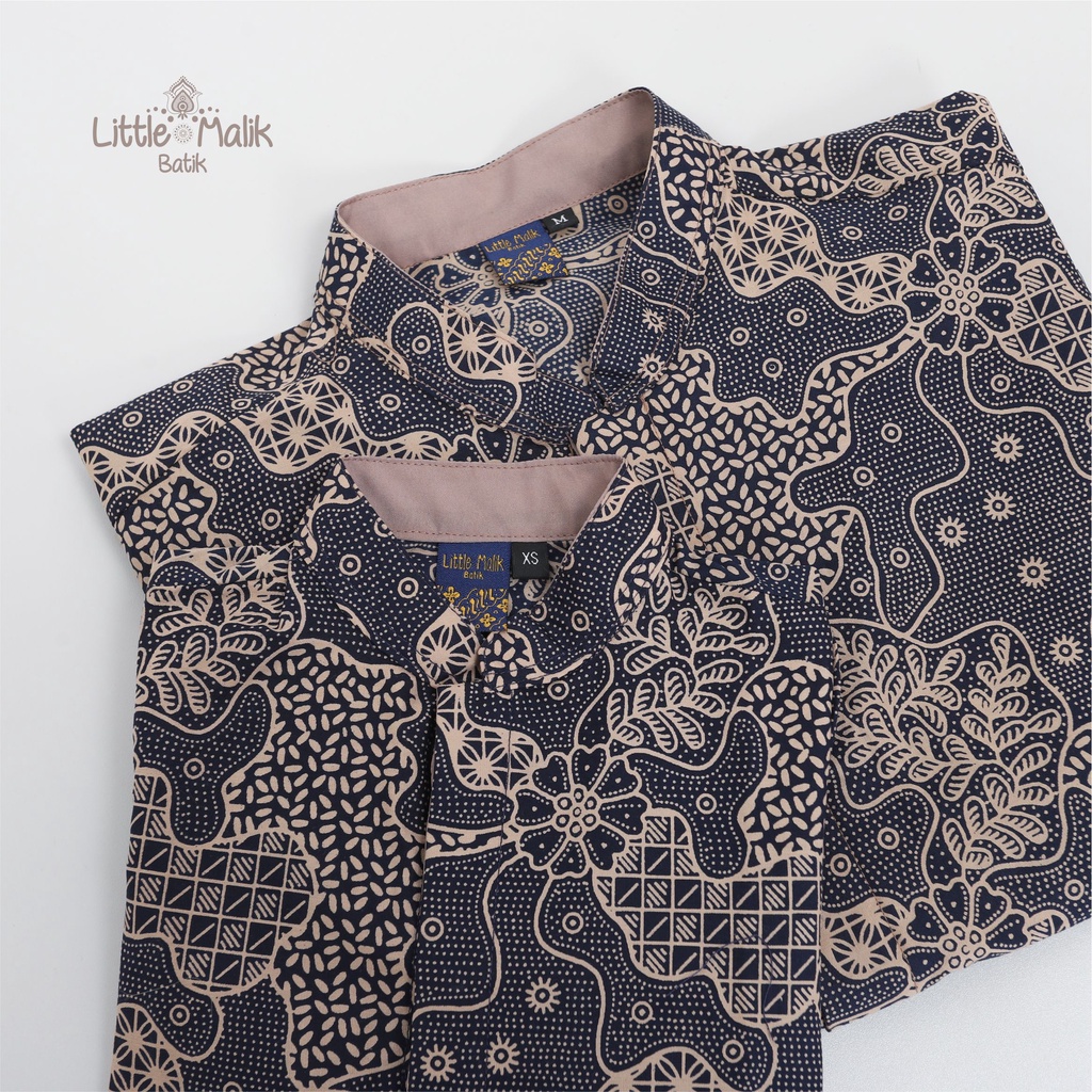 READY STOCK Kemeja Batik Couple Anak Ayah Lengan Pendek By Little Malik Batik