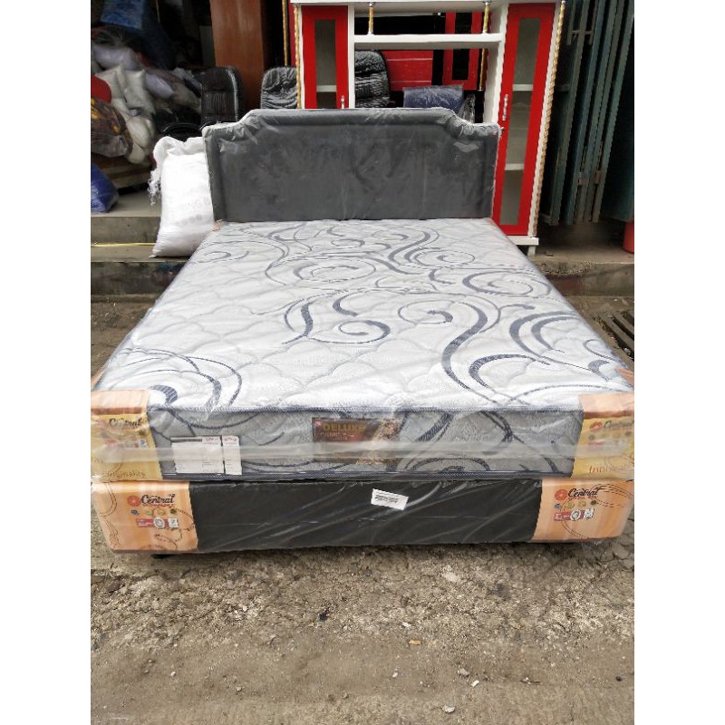 1set matras spring bed central delux ukuran 160x200