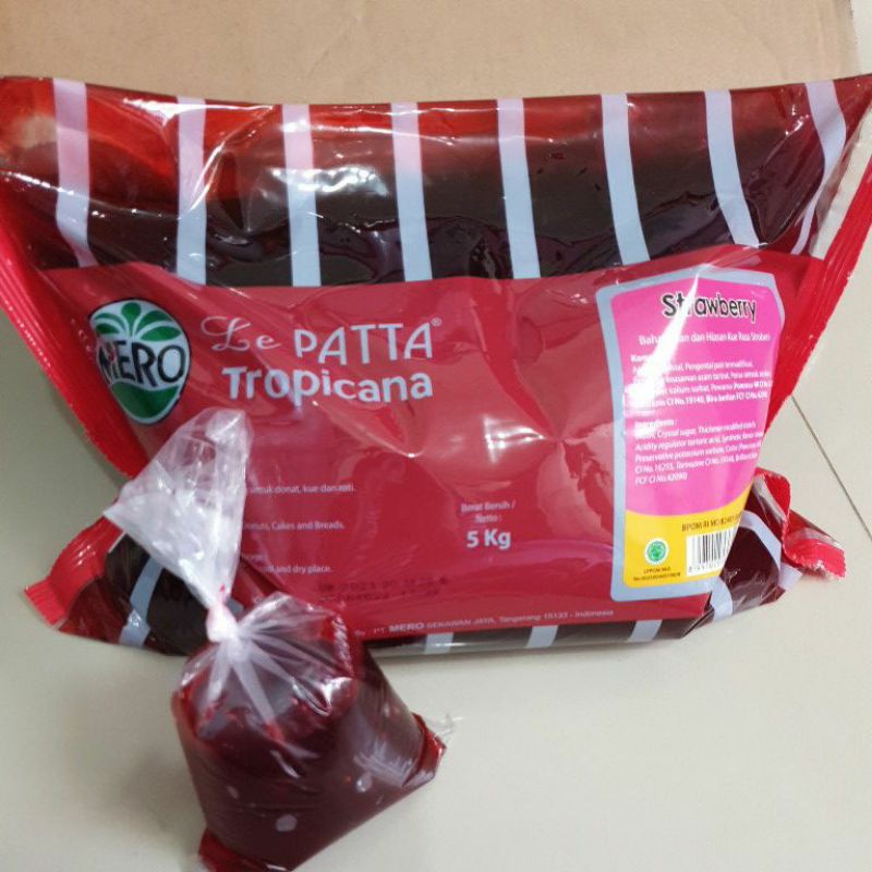 

selai stoberry kemasan 250gr lepatta