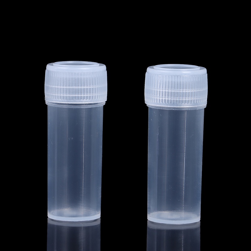 【LUCK11】5ml Plastic Sample Bottle Test Tube Mini Small Bottles Vials Storage Containers