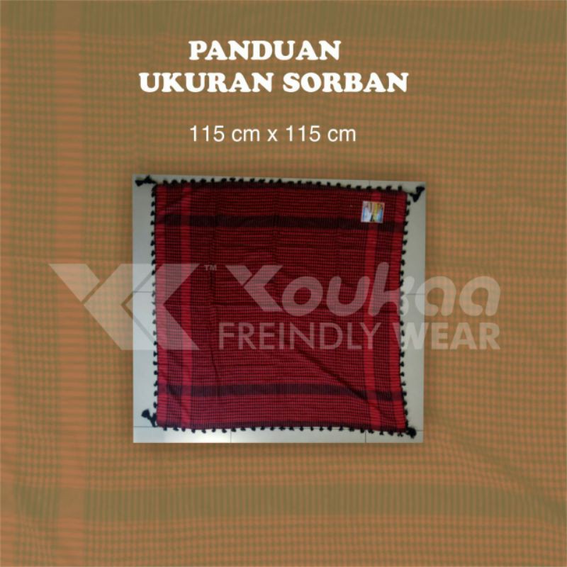 Sorban Arab premium murah/Sorban Gaul/Sorban Palestina