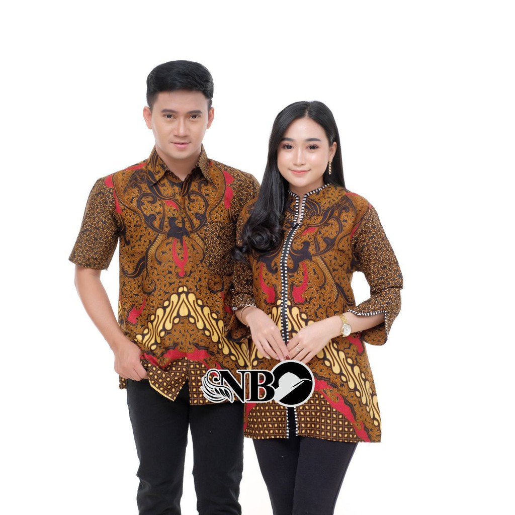 Couple Batik baju pria wanita batik seragam kantor batik pesta M L XL XXL baju modis seragam batik