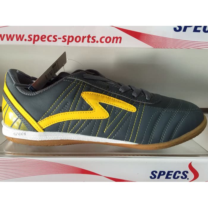 Sepatu futsal specs horus dark charcoal yellow 2015 original murah