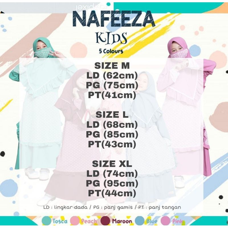 gamis nafeeza anak